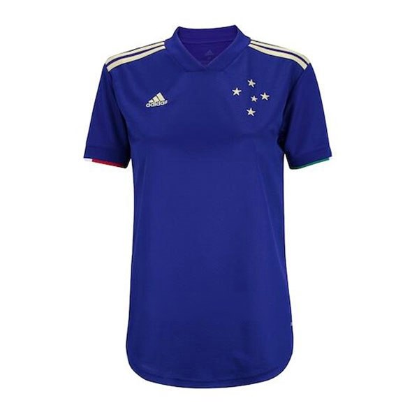 Thailande Maillot De Foot Cruzeiro Domicile Femme 2021-2022 Pas Cher